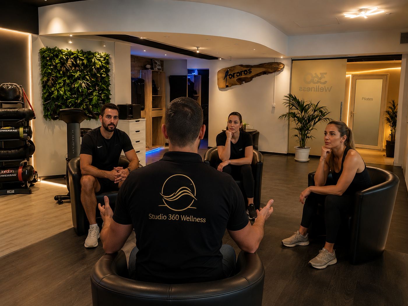 Échange avec un coach du Studio 360 Wellness lors du bilan initial